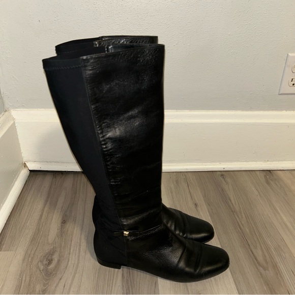 Kate Spade Black leather riding Over the Knee Boots - Picture 3 of 5